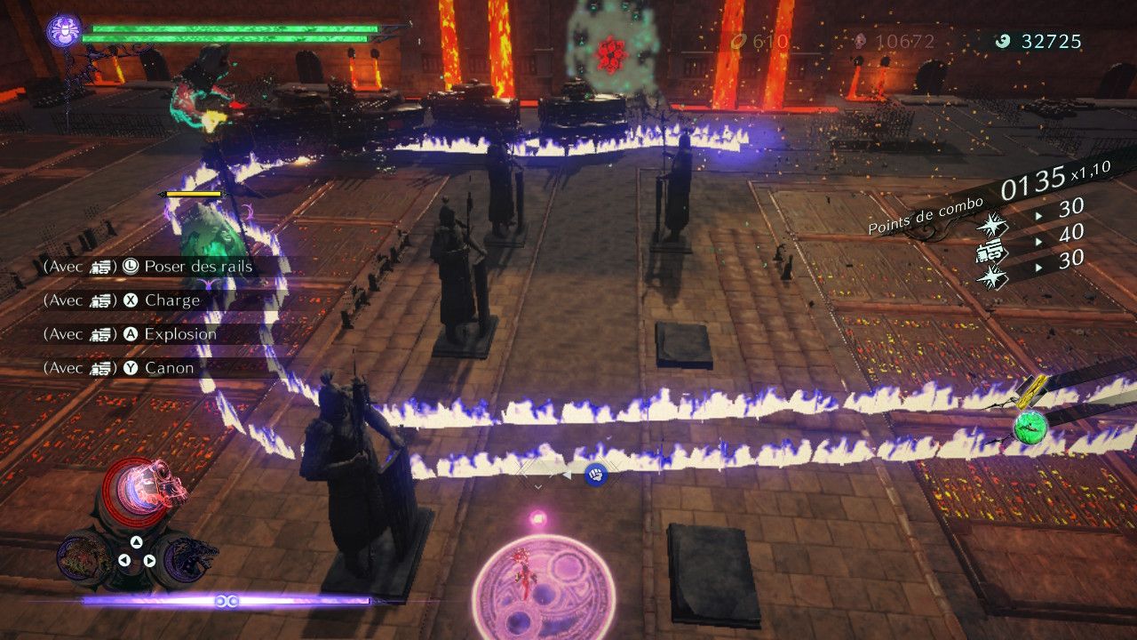 Image avec le démon train dans Bayonetta 3