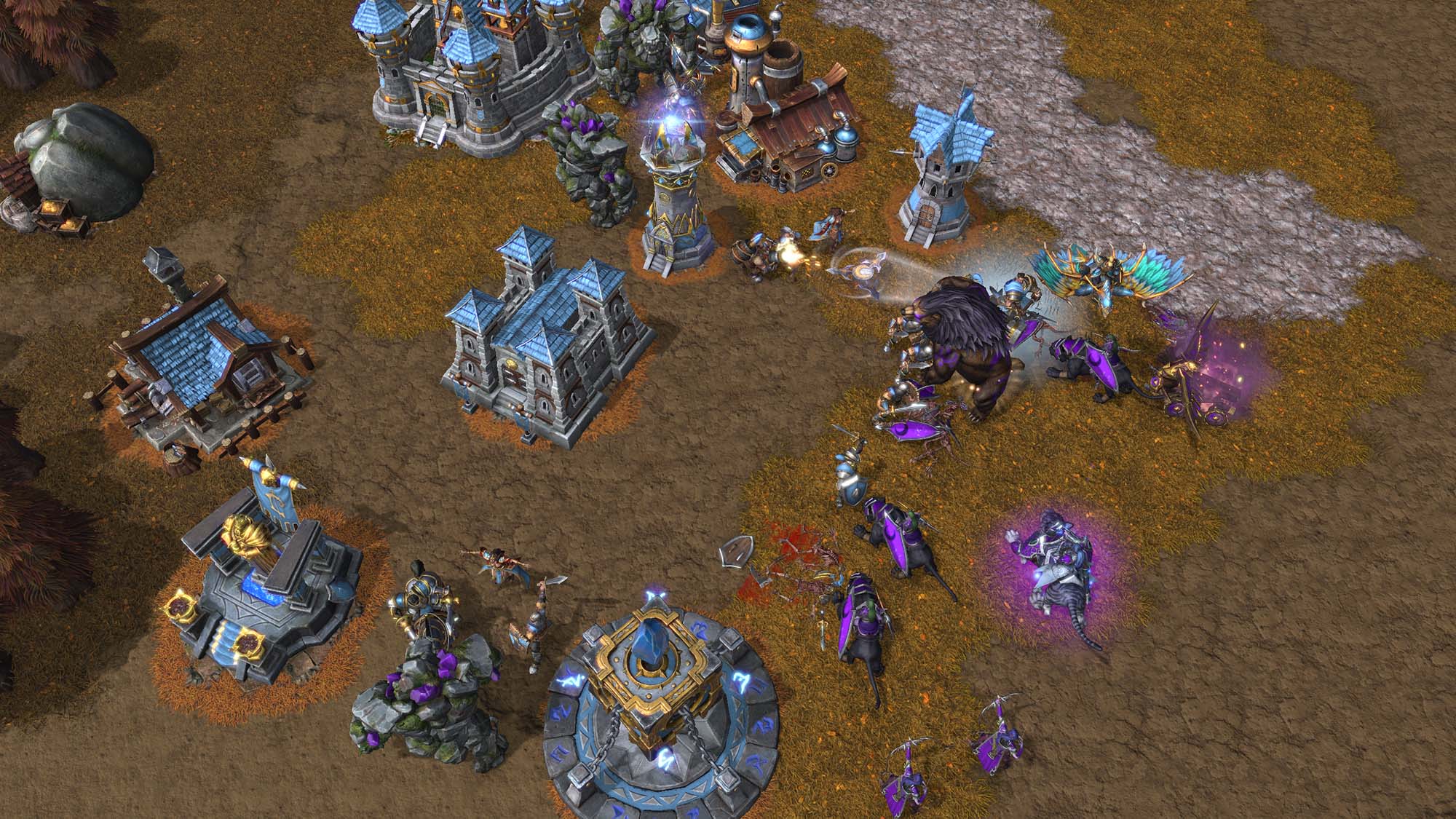 Warcraft III reforged attaque d'un village