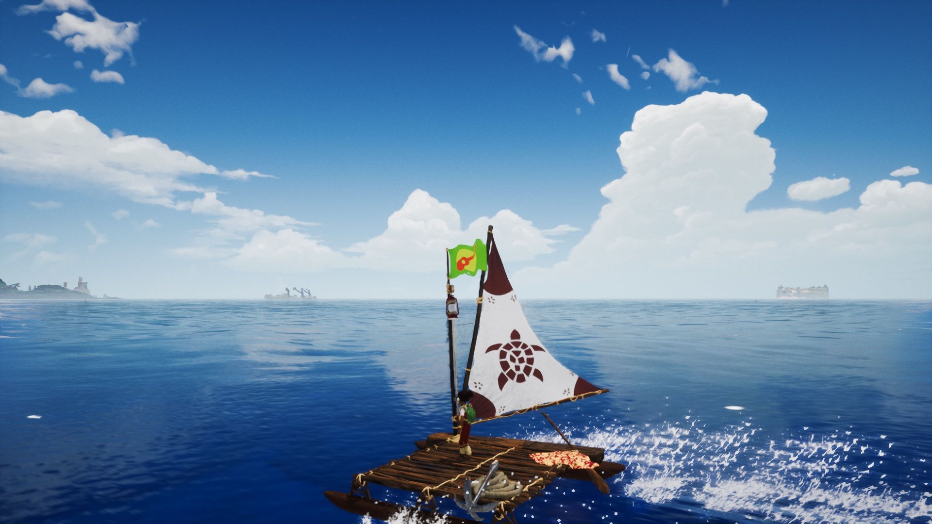 Image du bateau dans le jeu Tchia.