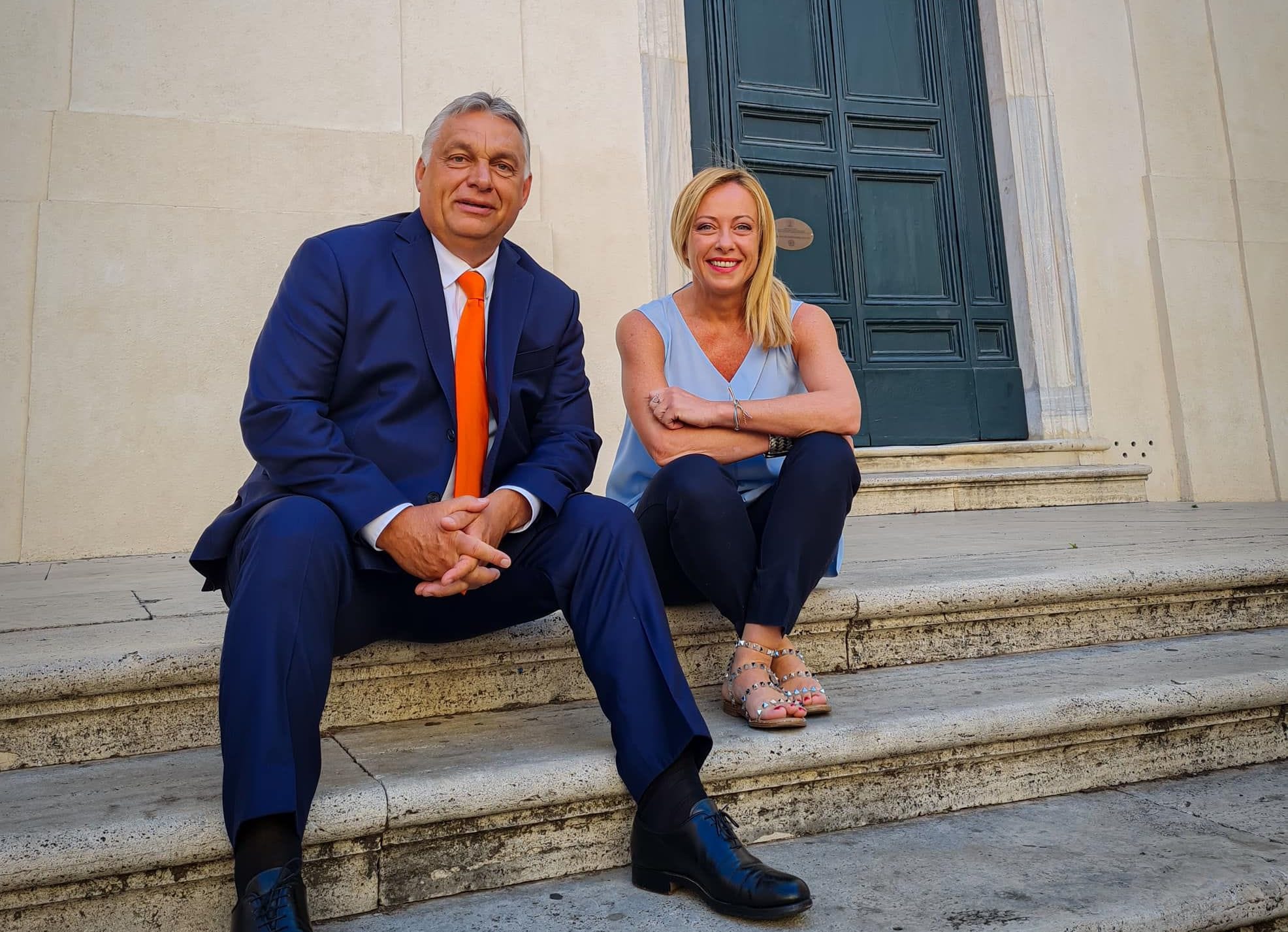 Viktor Orbán et Giorgia Meloni