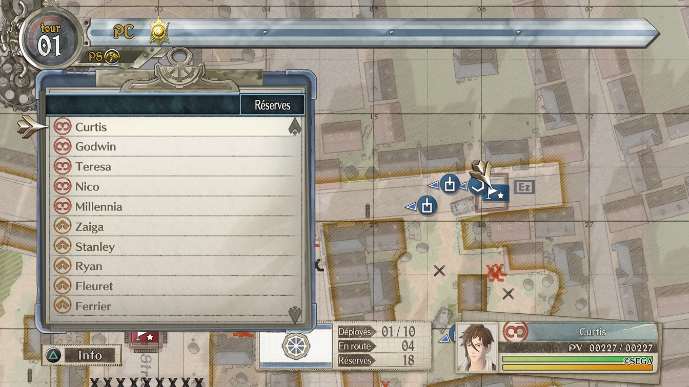 Valkyria Chronicles 4 map tactique