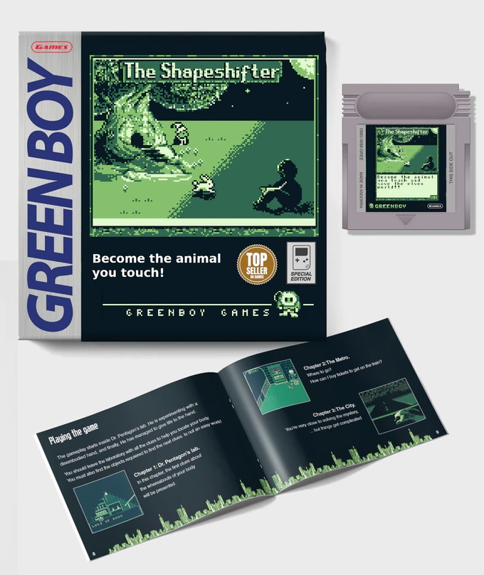 Boite, cartouche et manuel du jeu Game Boy The Shapeshifter