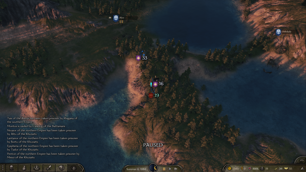 Mount & Blade II : Bannerlord carte de campagne 
