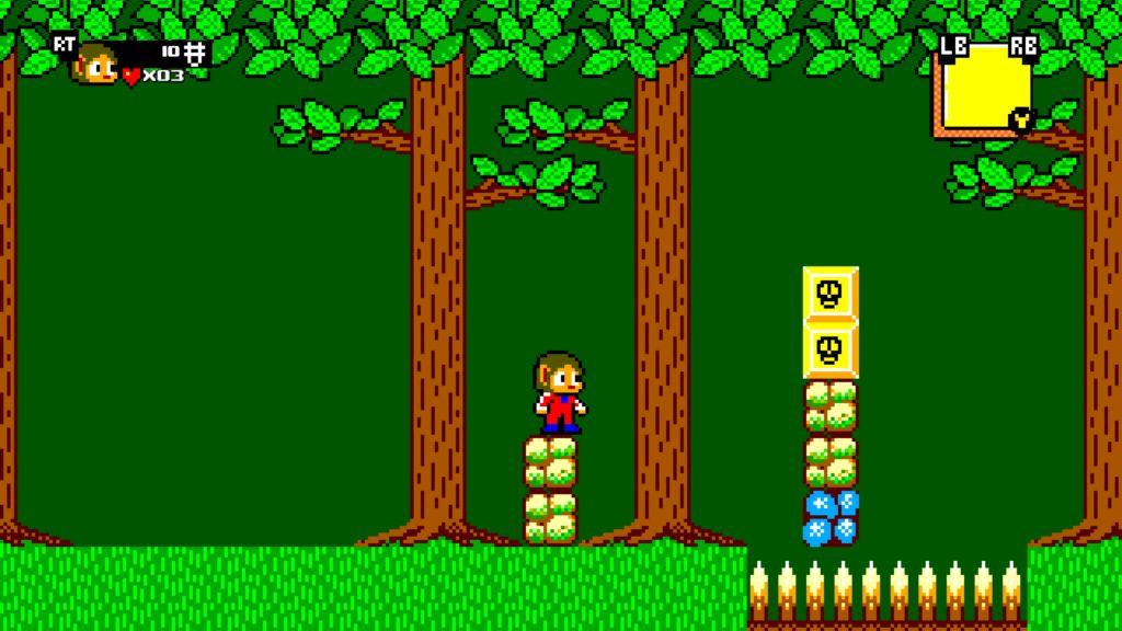 Alex Kidd in miracle world DX forêt