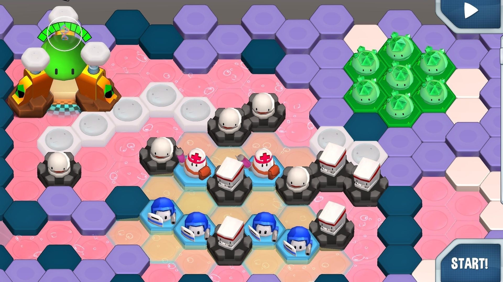 Capture d'écran du jeu mobile Antidote COVID-19