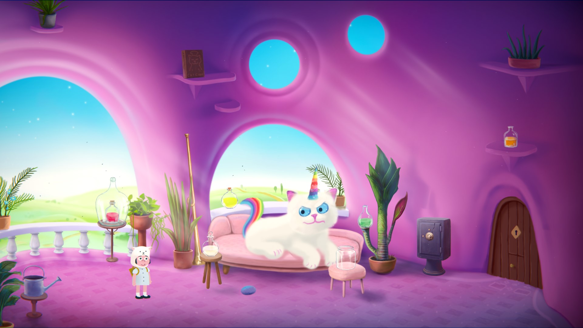 catie in meowmeowland chat licorne