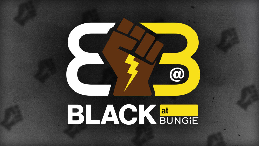 Black at Bungie logo